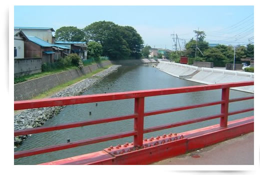 印西市木下の弁天川