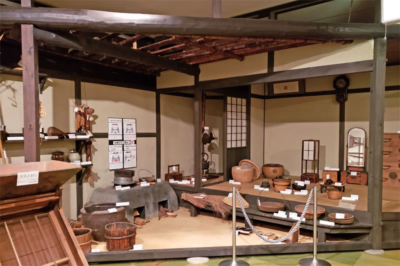 印旛歴史民俗資料館の展示室