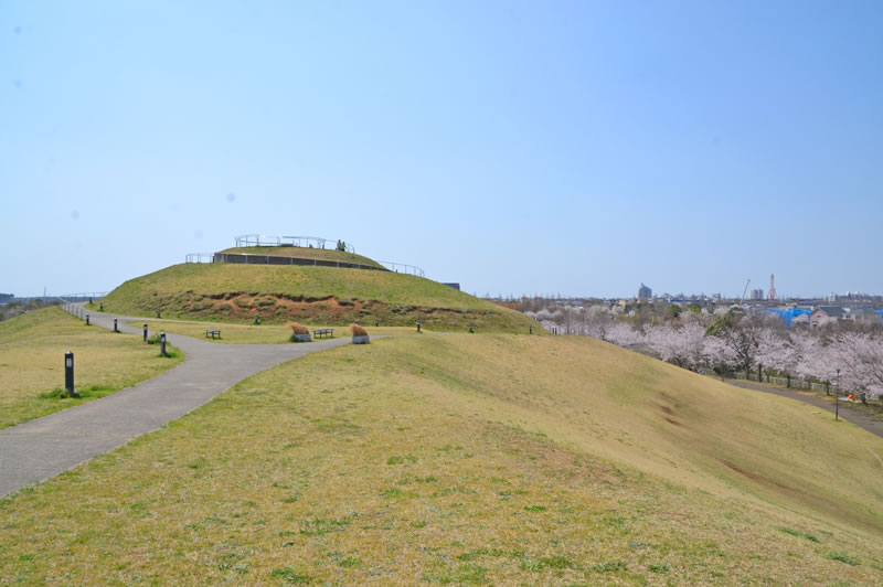牧の原公園の築山の頂上