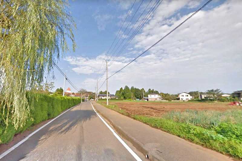 印西市立瀬戸幼稚園付近の畑