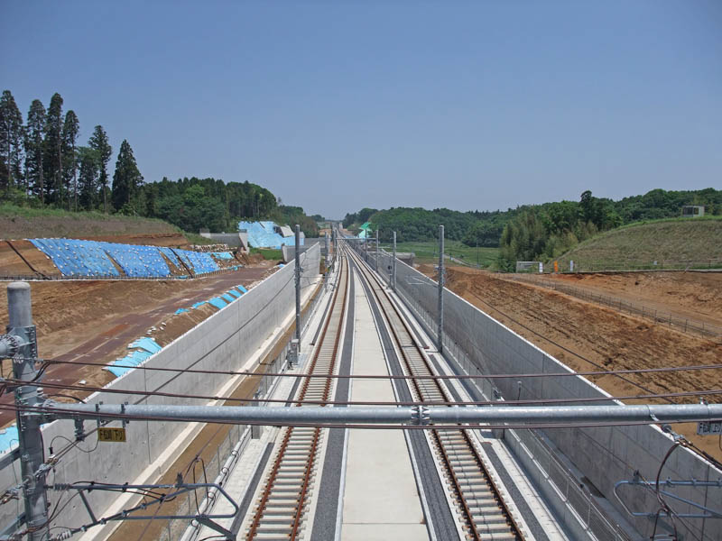 2010年の印旛日本医大の北千葉道路建設予定地