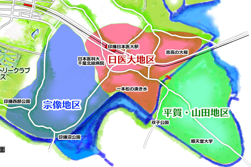 旧印旛村地区