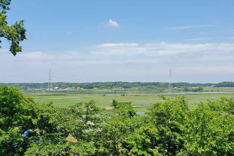 大六天から見た下手賀沼