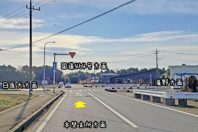 印西市竜腹寺線の道路工事