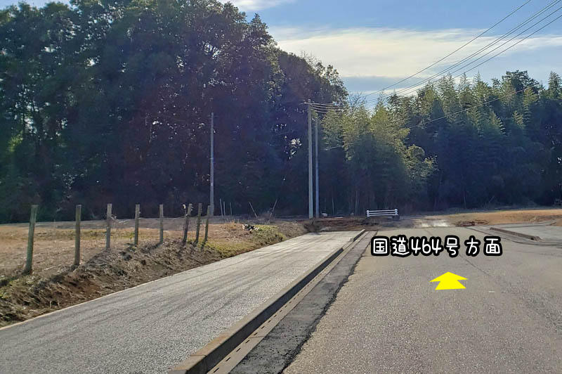 印西市竜腹寺線の道路工事