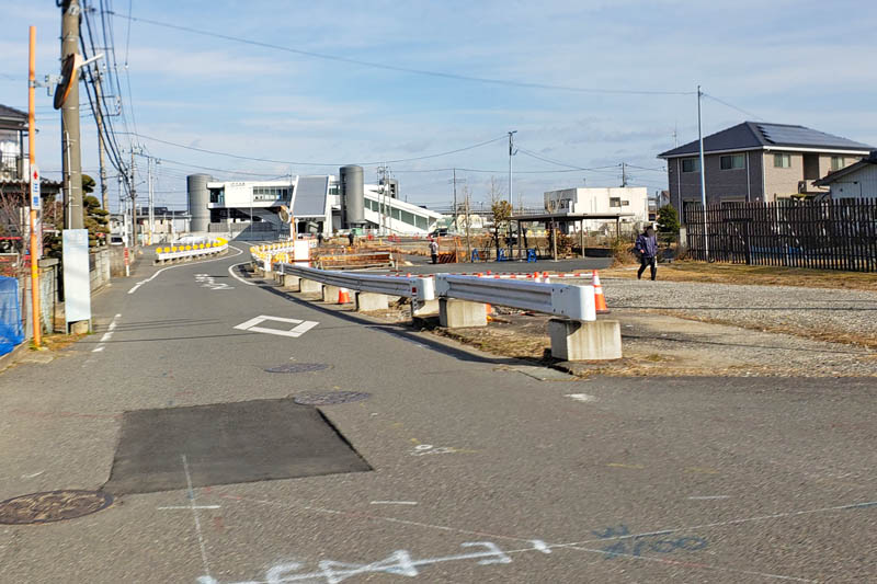 JR小林駅南口の道路工事