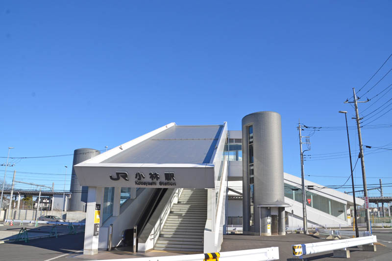 JR小林駅南口の道路工事