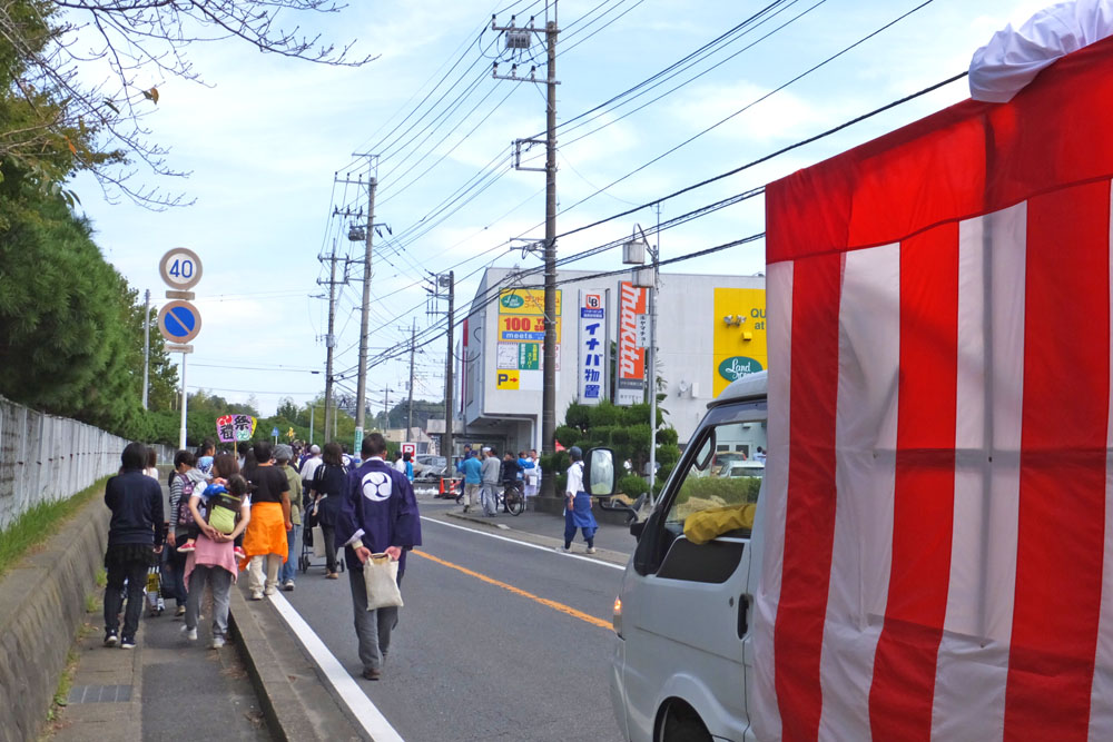 印西市大森鳥見神社祭礼の巡回
