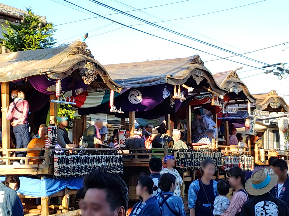 木下の祭り竹袋稲荷神社祭礼の山車