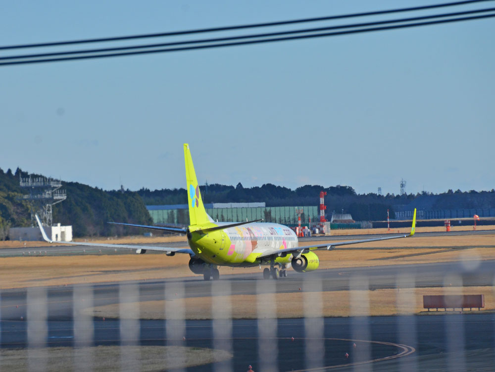 十余三東雲の丘から見た飛行機