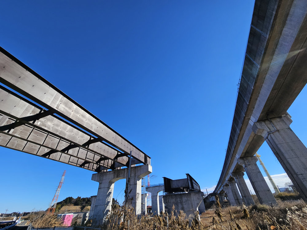 北千葉道路2025年1月押畑IC付近