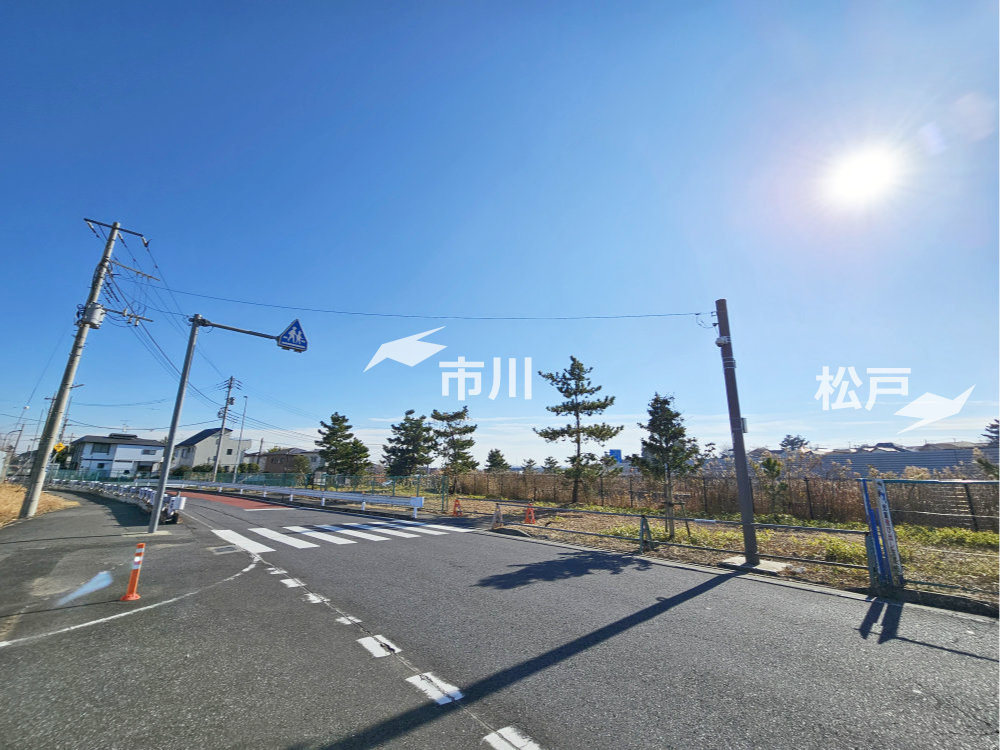 北千葉道路と外環道国道298号の接続部市川市堀之内