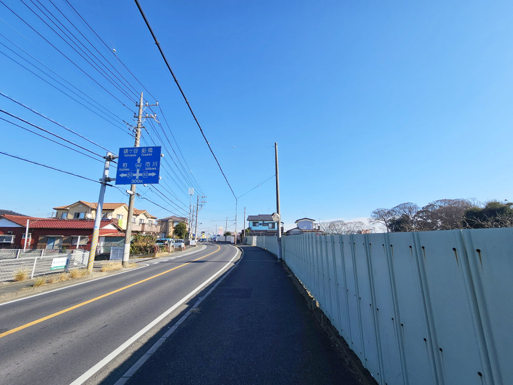 北千葉道路と国道464号計画地エクス・アリーナ松戸付近