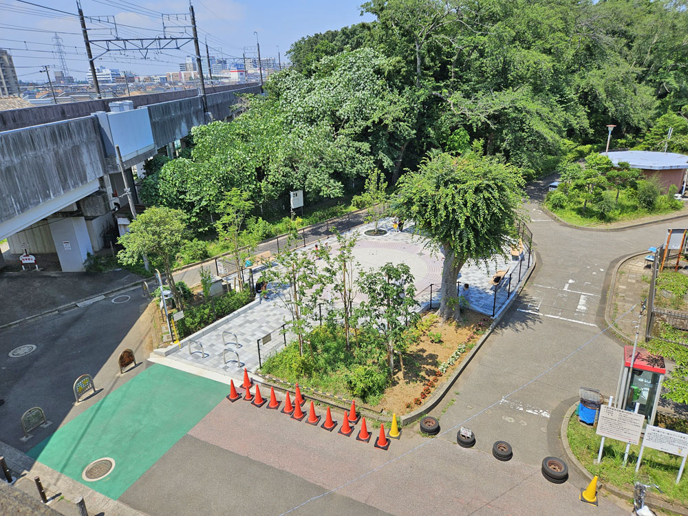 鎌ケ谷市制記念公園の噴水広場
