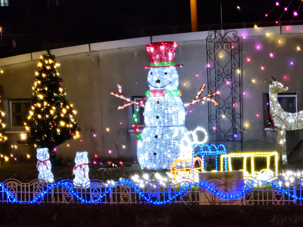 日医大駅前いには野イルミネーション2024