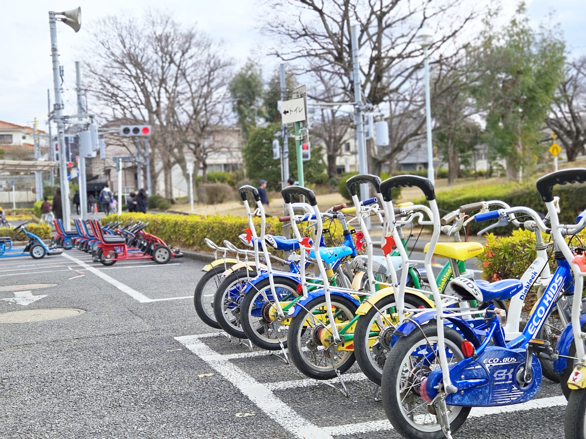 松戸市ユーカリ交通公園の自転車の種類