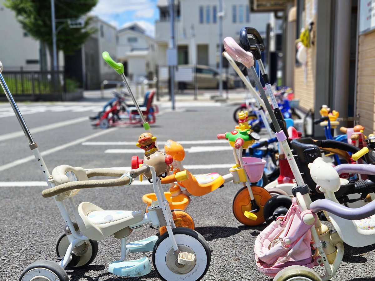 東菅野交通公園の幼児用自転車