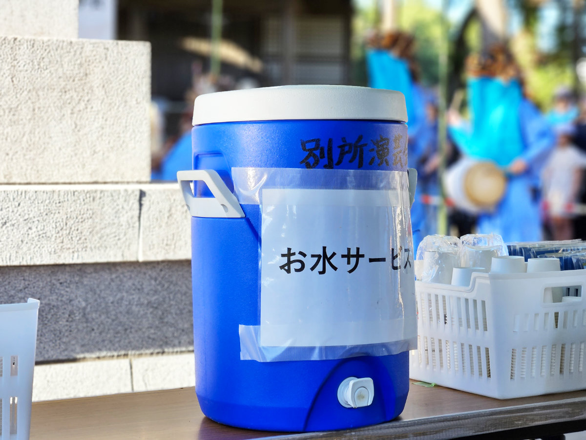 別所獅子舞の給水所