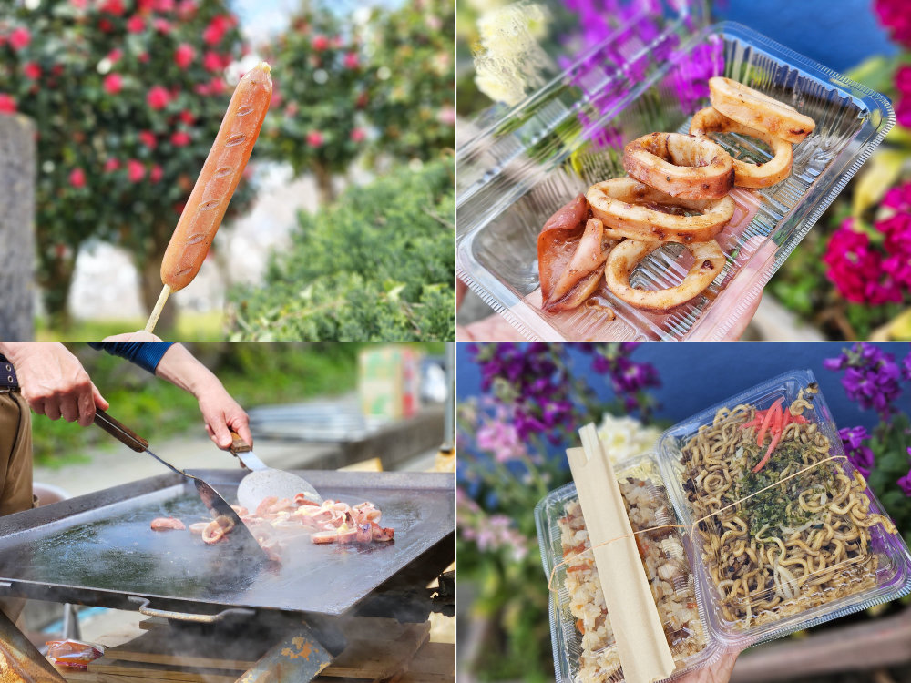 印旛沼公園花見の会の屋台