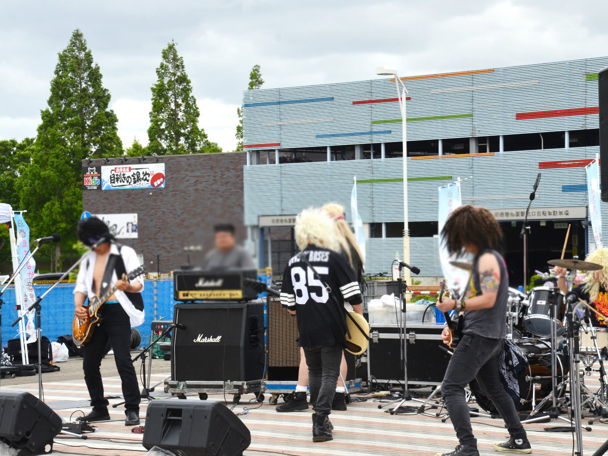 印西まちなか音楽祭北口の様子