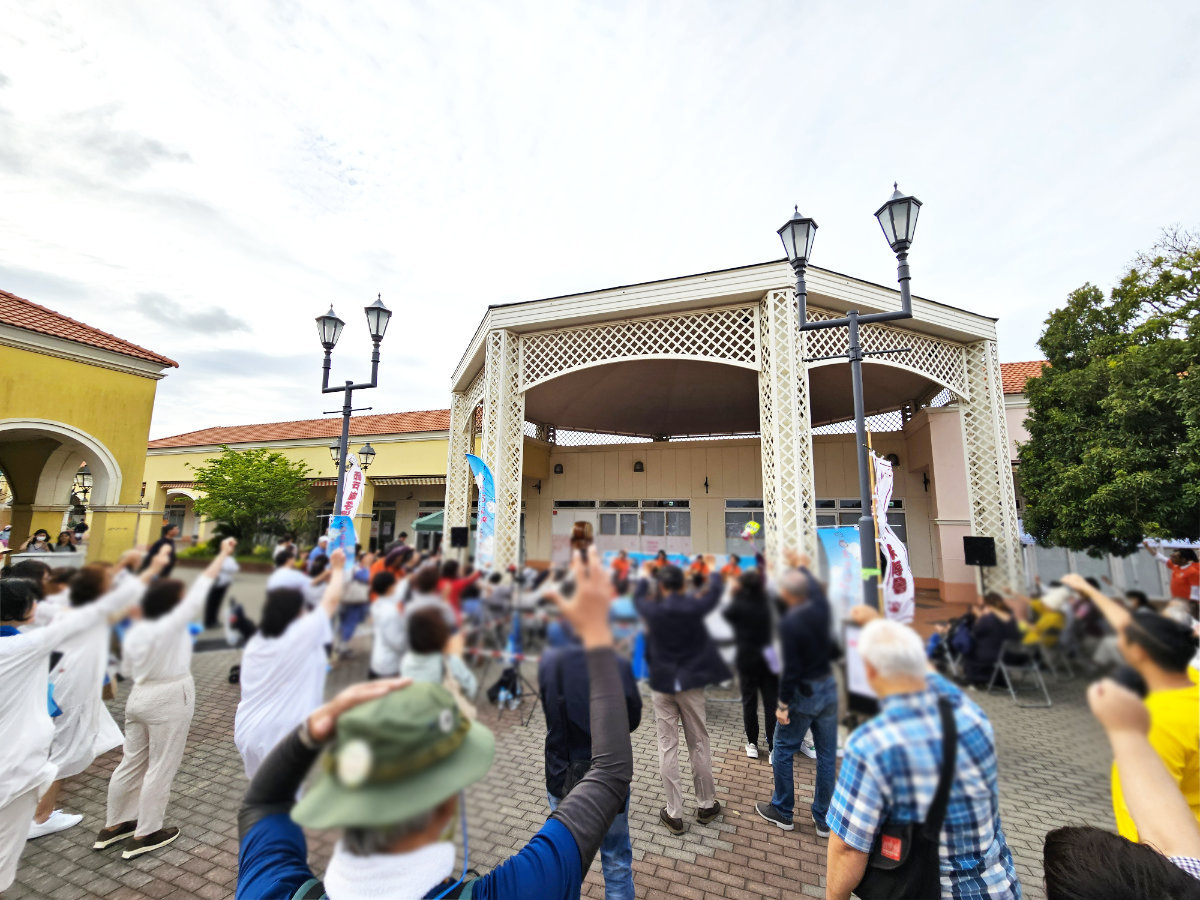 印西まちなか音楽祭BIGHOP駅前ビレッジの様子