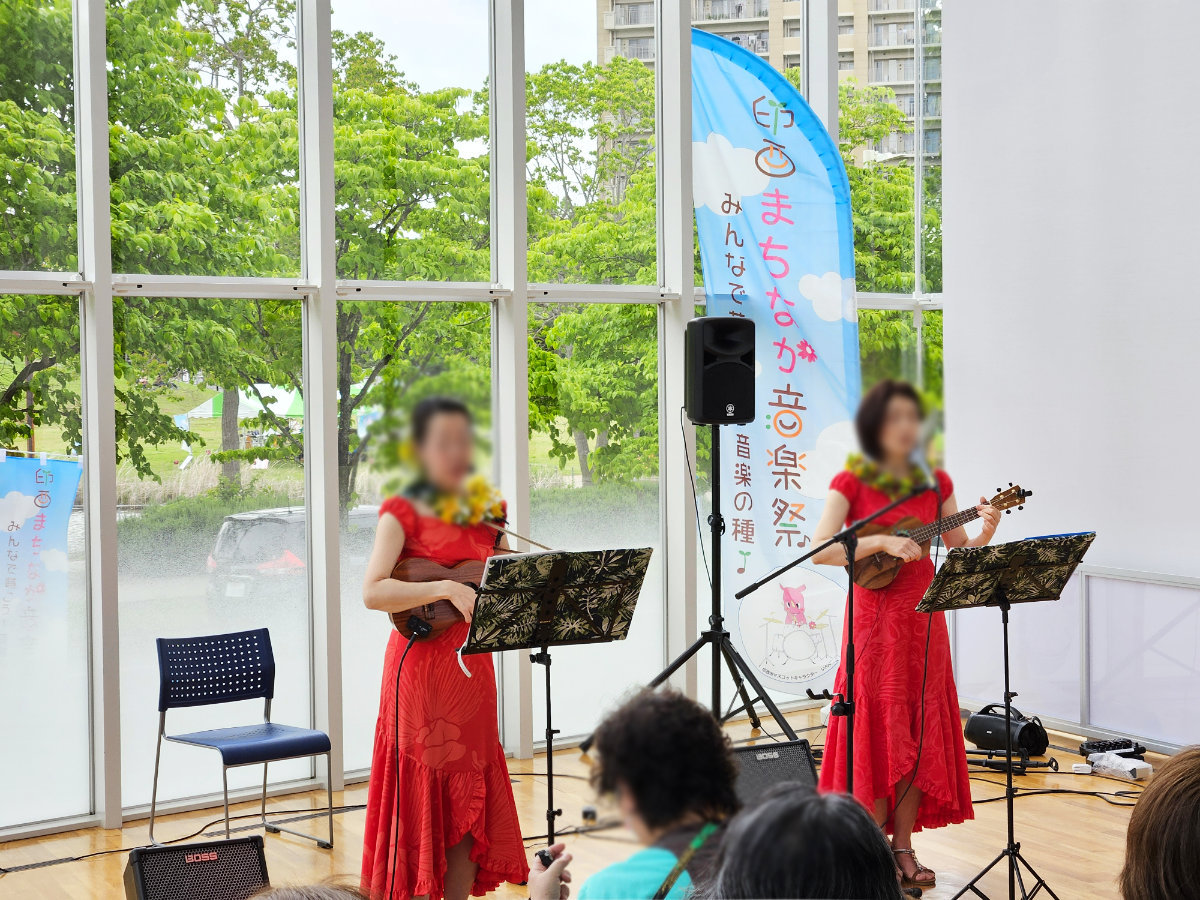 印西まちなか音楽祭アトリウムの様子