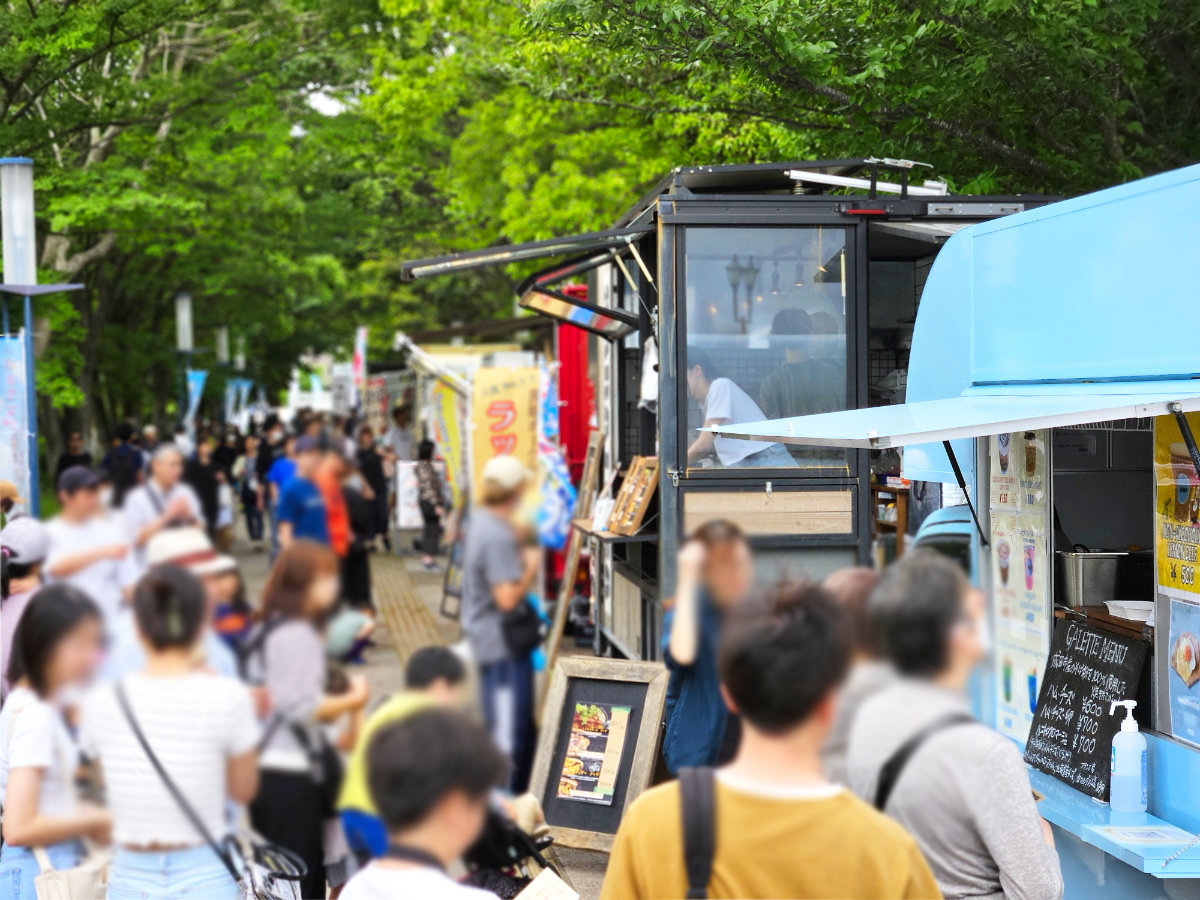印西まちなか音楽祭の出店ブース