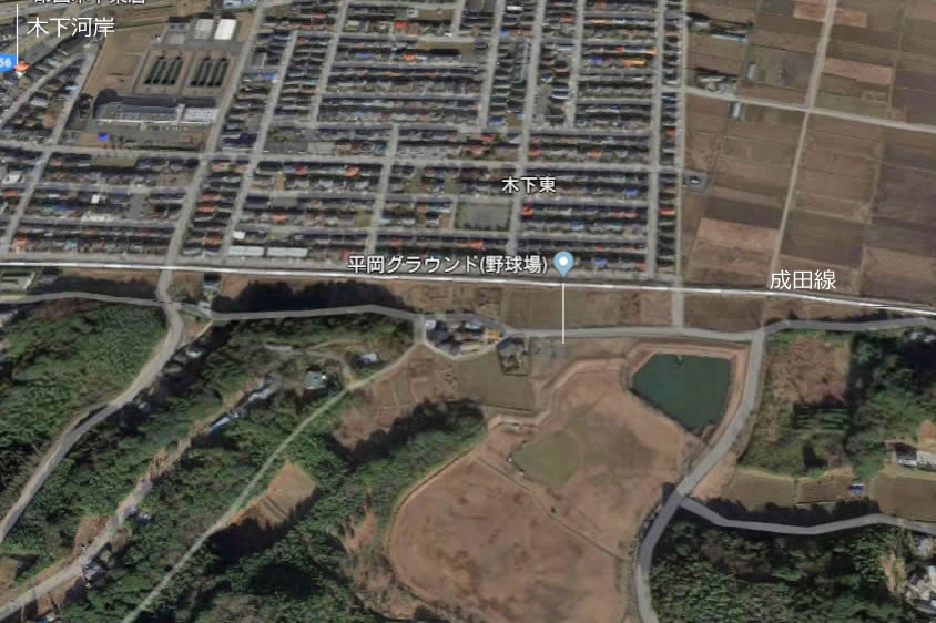 木下小林間の新駅計画エリア