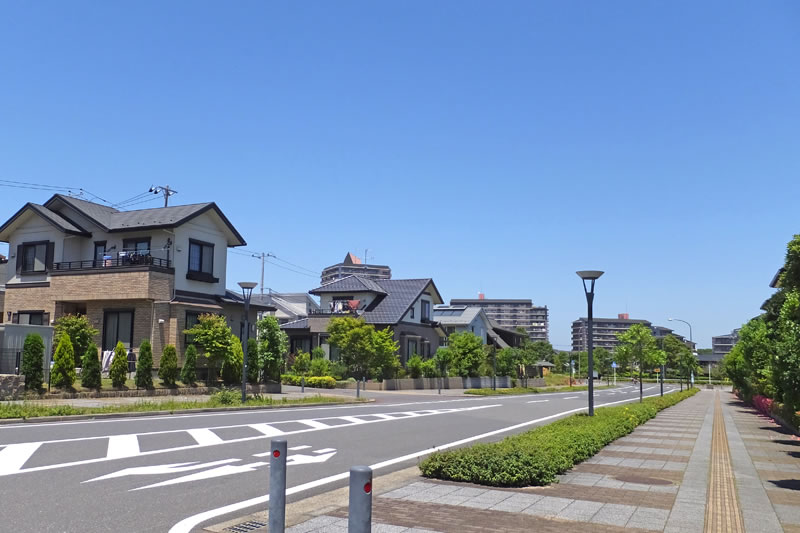 印旛日本医大エリアの住宅街