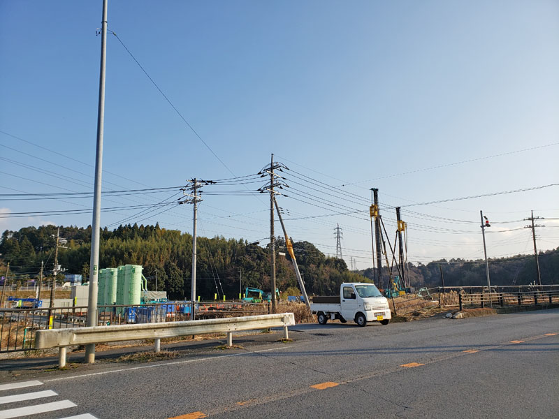 北千葉道路成田区間の工事進捗2021年12月