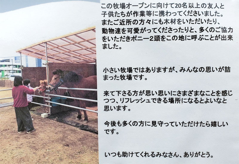 エクッションふれあい牧場ができるまで