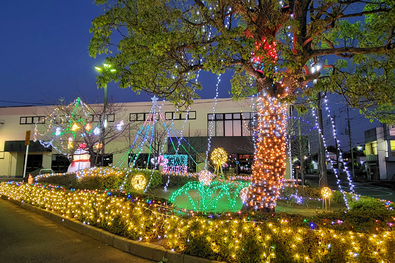 木下駅のイルミネーション