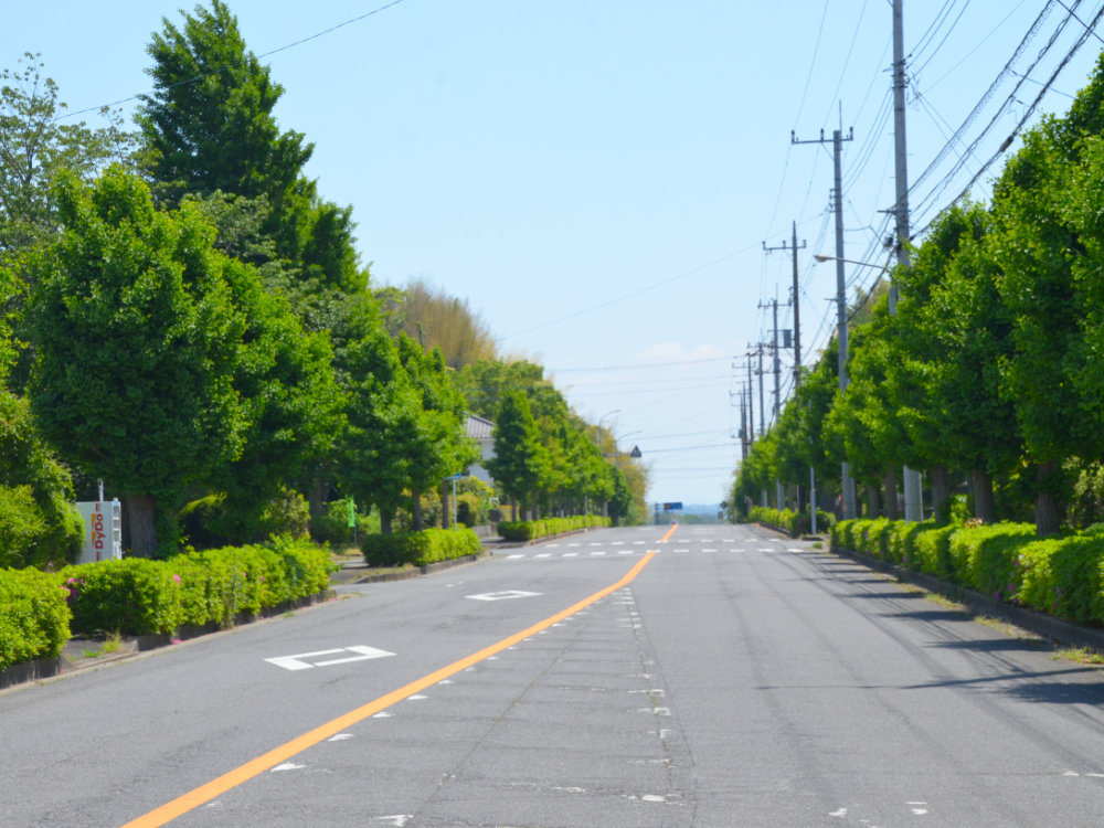 印西市小林の住宅街