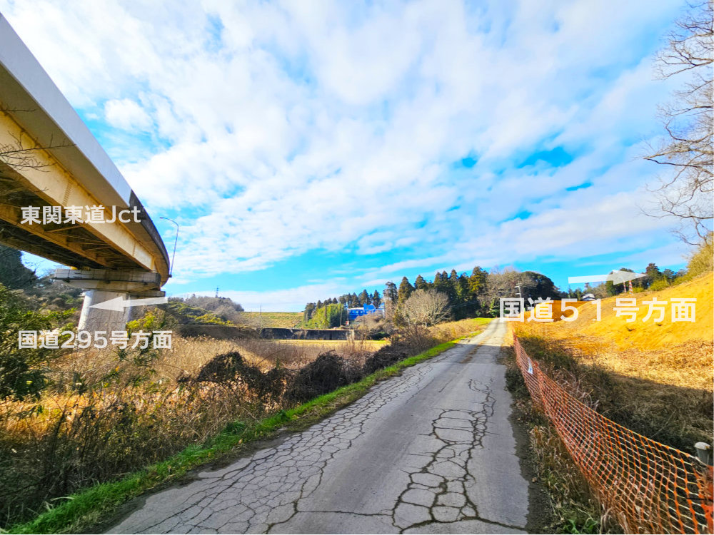 北千葉道路成田市国道295号大山地区付近