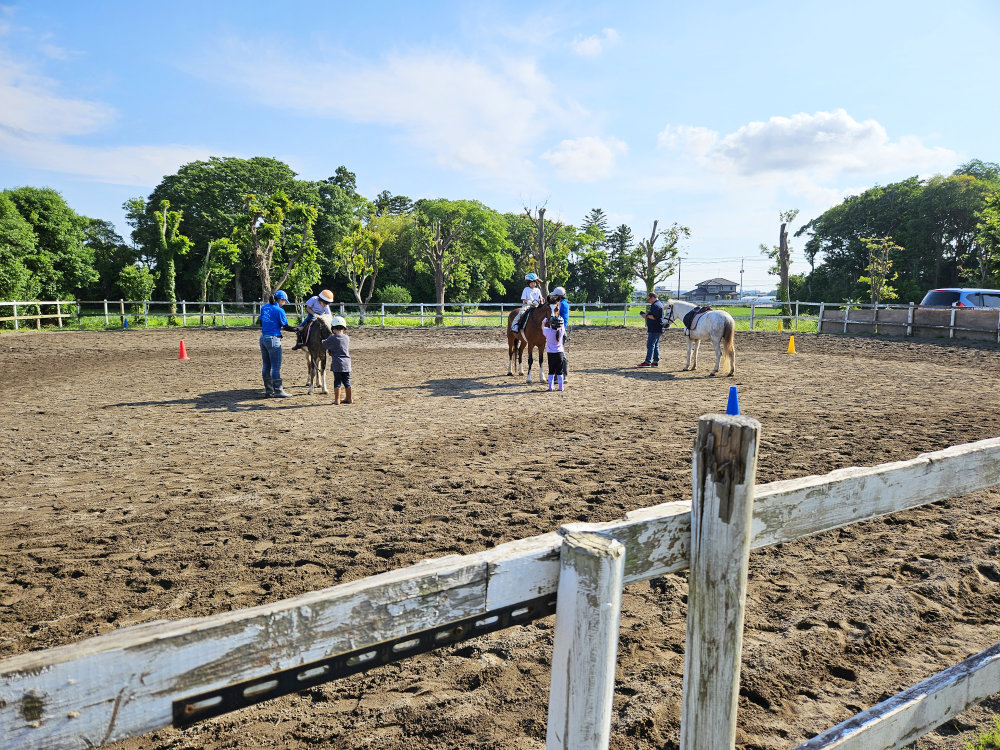 小貝川ポニー牧場の乗馬レッスン