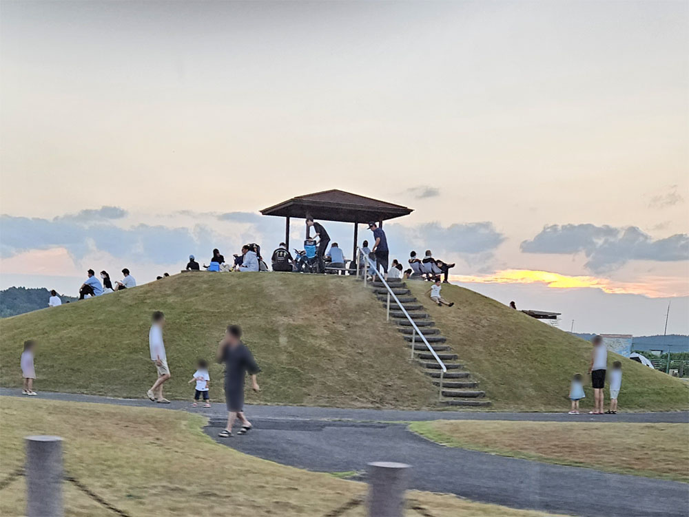 佐倉花火大会のときの双子公園