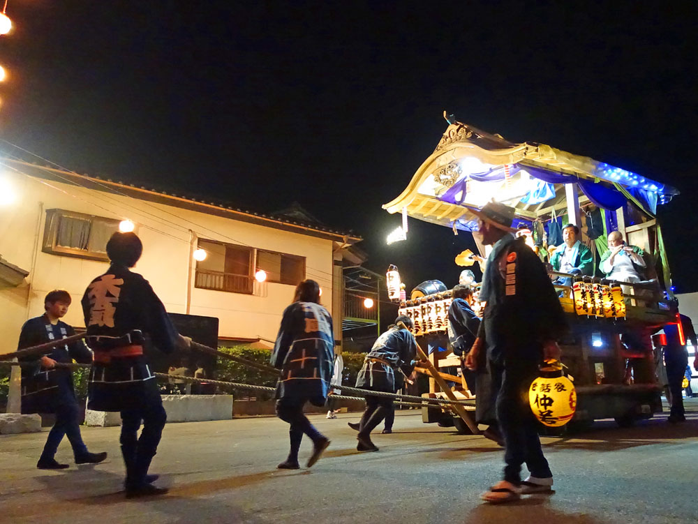 木下の祭り竹袋稲荷神社祭礼の山車