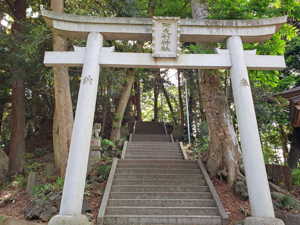 阿夫利神社の石段