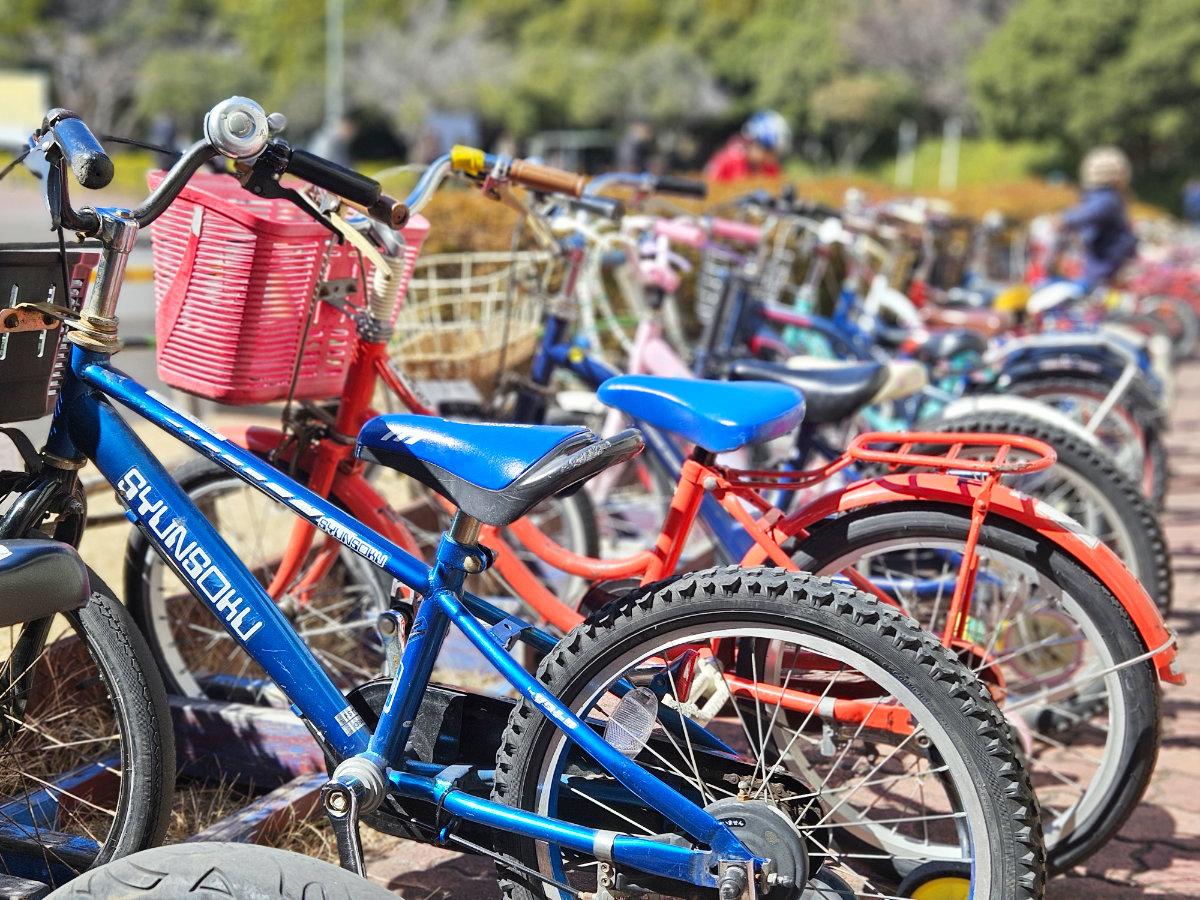 花見川緑地交通公園の自転車の種類