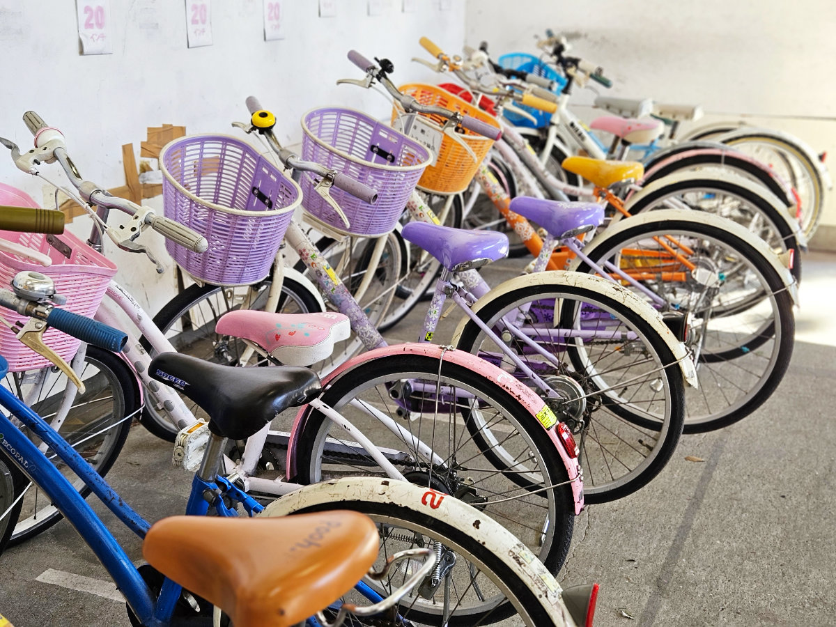 花見川緑地交通公園の自転車の種類