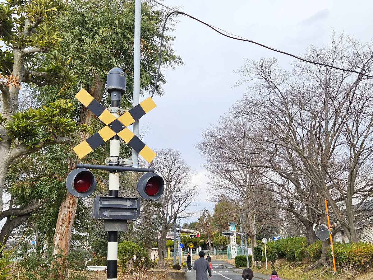 松戸市ユーカリ交通公園の踏切