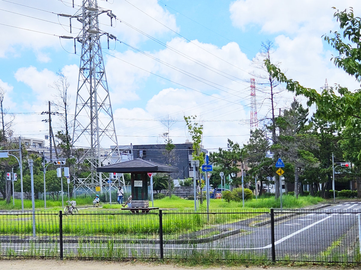市川市南沖交通公園の園内風景