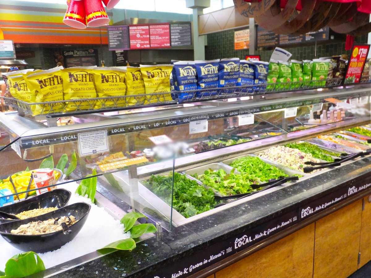 アメリカのスーパーのサラダバー