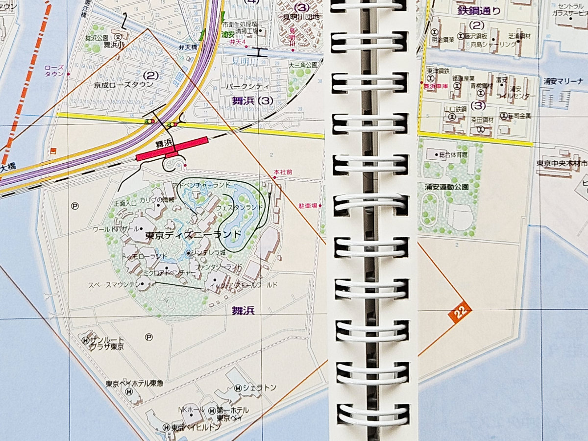 1990年代後半の舞浜の地図