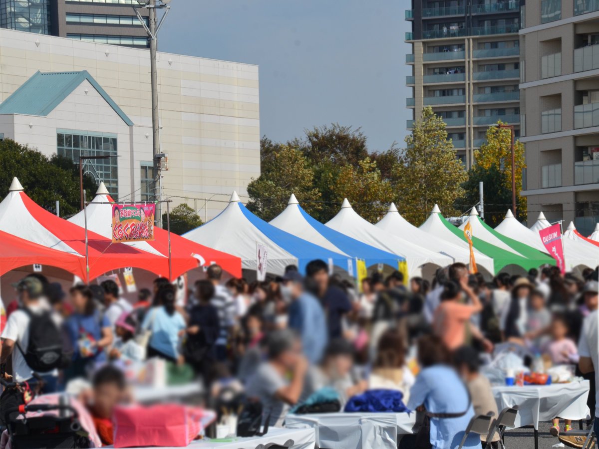 いんざいふるさと産業まつり千葉ニュータウン会場の様子