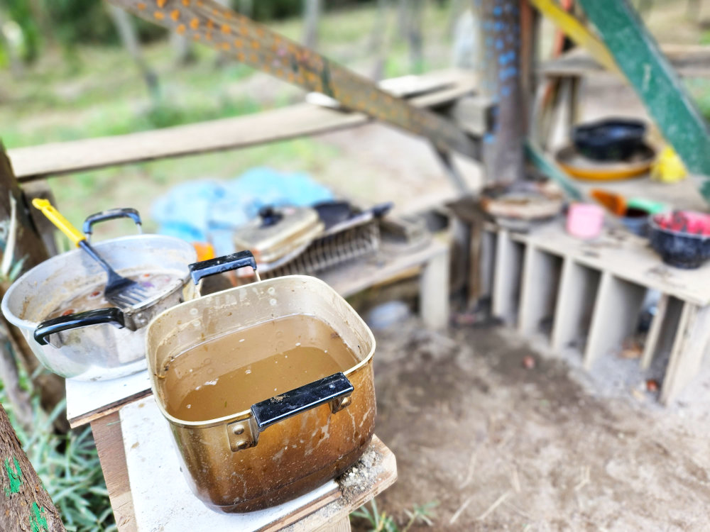 子どもたちの森公園のおままごと