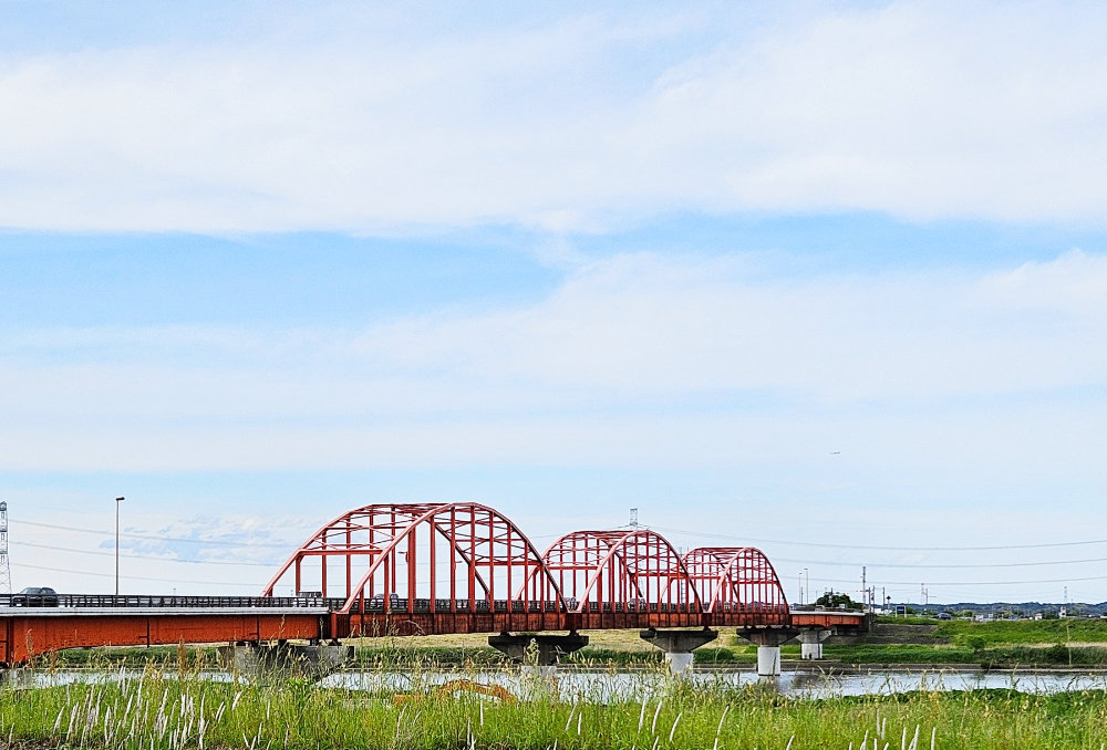 国道408号利根川の橋